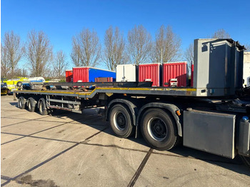 عربة منخفضة مسطحة نصف مقطورة Broshuis 3 X EXTENDABLE TOTALE 42 M + EXTENSION TRACK DEFECTIVE: صورة 4