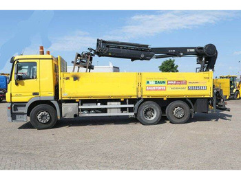 شاحنات مسطحة Mercedes-Benz 2536 Actros/MP3/HIAB 211DL/AHK/Klima: صورة 4