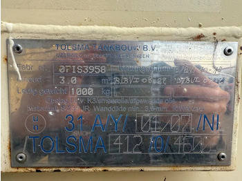 حاوية شحن Tolsma Kiwa IBC 3000 liter Dieseltank Brandstoftank: صورة 4 حاوية شحن Tolsma Kiwa IBC 3000 liter Dieseltank Brandstoftank: صورة 4