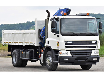 شاحنة قلاب, شاحنة كرين DAF CF 75.310 *Kipper 5,10 m + KRAN *TOPZUSTAND: صورة 4