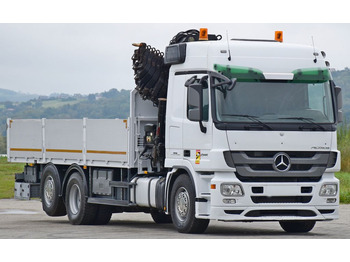 شاحنة كرين, شاحنات مسطحة Mercedes-Benz ACTROS 2544 * HIAB 377 E - 8 HIPRO + FUNK* TOP Mercedes-Benz ACTROS 2544 * HIAB 377 E - 8 HIPRO + FUNK* TOP: صورة 4