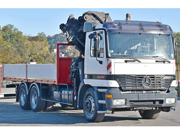 شاحنة كرين Mercedes-Benz ACTROS 2635 Pritsche 6,40m + HIAB 400 E-5 + FUNK: صورة 3