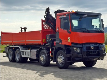 شاحنة قلاب, شاحنة كرين Renault C 430 *KIPPER 6,80m* HIAB X-HIDUO 188 ES-4 * 8x4: صورة 3 شاحنة قلاب, شاحنة كرين Renault C 430 *KIPPER 6,80m* HIAB X-HIDUO 188 ES-4 * 8x4: صورة 3
