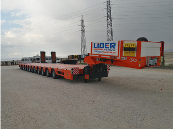 جديدة عربة منخفضة مسطحة نصف مقطورة لنقل المعدات الثقيلة LIDER LIDER NEW 2025 MODEL Lowbed: صورة 2