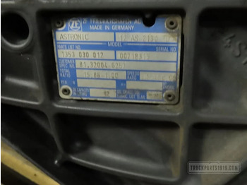 صندوق التروس - شاحنة MAN Gearbox & Clutch Parts Versnellingsbak 12AS2130TD: صورة 3