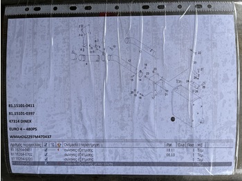 كاتم الصوت/الخمارات - شاحنة EXHAUST SILENCER WITH CATALYTIC CONVERTER MAN TGA: صورة 4