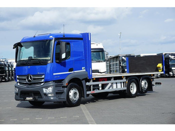 شاحنات مسطحة Mercedes-Benz ACTROS / 2543 / ACC / E 6 / PEŁNY ADR / PLATFORMA / ZAWIESIE POD: صورة 2