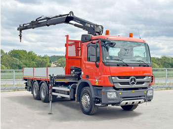 شاحنات مسطحة, شاحنة كرين Mercedes-Benz ACTROS 2636 *HIAB 122 BS-2 HIDUO + FUNK/6x4 * TOP: صورة 2 شاحنات مسطحة, شاحنة كرين Mercedes-Benz ACTROS 2636 *HIAB 122 BS-2 HIDUO + FUNK/6x4 * TOP: صورة 2