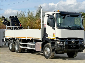 شاحنات مسطحة, شاحنة كرين Renault C 380* HIAB X-HIDUO 188 B-3/FUNK*6x4: صورة 4