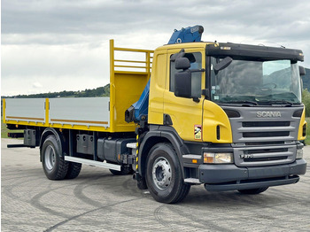 شاحنات مسطحة, شاحنة كرين Scania P 270 * FASSI F110A.23 + FUNK * TOPZUSTAND: صورة 3