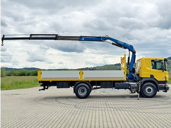 شاحنات مسطحة, شاحنة كرين Scania P 270 * FASSI F110A.23 + FUNK * TOPZUSTAND: صورة 5