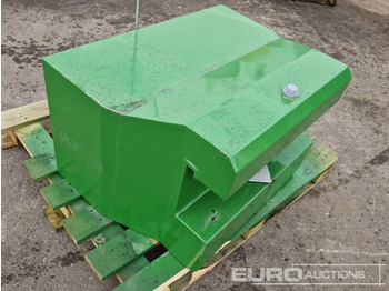 الآلات الزراعية Unused 2025 John Deere 600kg Front Weights to suit John Deere Tractors, Metal Case with Towing Eye (Green): صورة 2