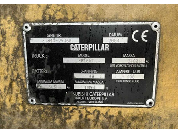 رافعة شوكية كهربائية CAT Lift Trucks EP16KT: صورة 4