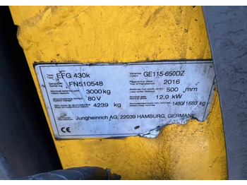 رافعة شوكية كهربائية Jungheinrich EFG430k: صورة 4