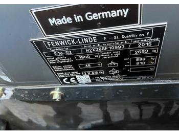 رافعة شوكية كهربائية Linde E18-02: صورة 4