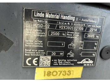 رافعة شوكية ديزل Linde H25D-02: صورة 4