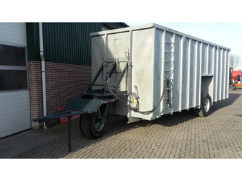 جديدة آلة رش السماد Mestcontainer met neuswiel: صورة 2
