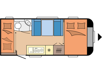 كرفان سحب HOBBY DE LUXE 490 KMF