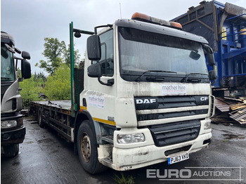 شاحنات مسطحة لنقل المعدات الثقيلة 2013 DAF CF75 310: صورة 2