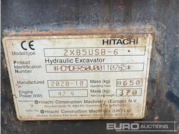 حفارة مُصَّغرة 2020 Hitachi ZX85USB-6: صورة 5