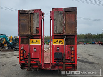 عربة منخفضة مسطحة نصف مقطورة Cheiftain Tri Axle Stepframe Low Loader Trailer, Neck Ramps, Out Riggers, Hydraulic Flip Toe Ramps: صورة 4