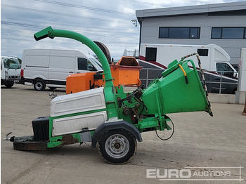 الآلات الزراعية Single Axle Diesel Wood Chipper, Isuzu Engine: صورة 2