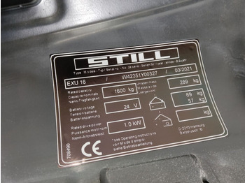 شاحنة باليت Still EXU16/LIION: صورة 5