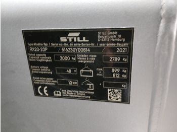 رافعة شوكية كهربائية Still RX20-20P/LIION: صورة 5