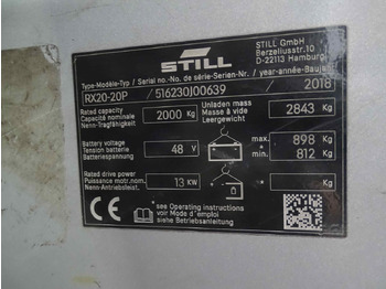 رافعة شوكية كهربائية Still RX20-20P: صورة 5