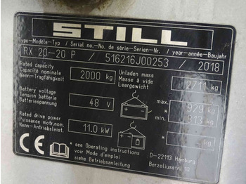 رافعة شوكية كهربائية Still RX20-20P: صورة 5