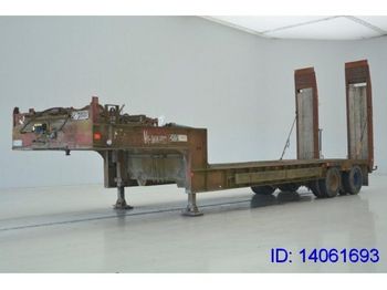 عربة منخفضة مسطحة نصف مقطورة لنقل المعدات الثقيلة GHEYSEN & VERPOORT LOW BED 2 AXLES: صورة 1