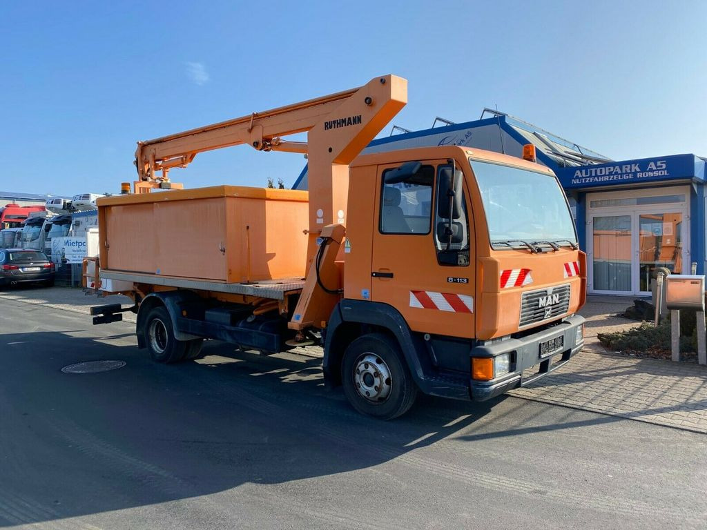 MAN 8.113 Steiger Hubarbeitsbühne Ruthmann - منصة تلسكوبية محمولة على شاحنة, شاحنة التوصيل: صورة 2 MAN 8.113 Steiger Hubarbeitsbühne Ruthmann - منصة تلسكوبية محمولة على شاحنة, شاحنة التوصيل: صورة 2