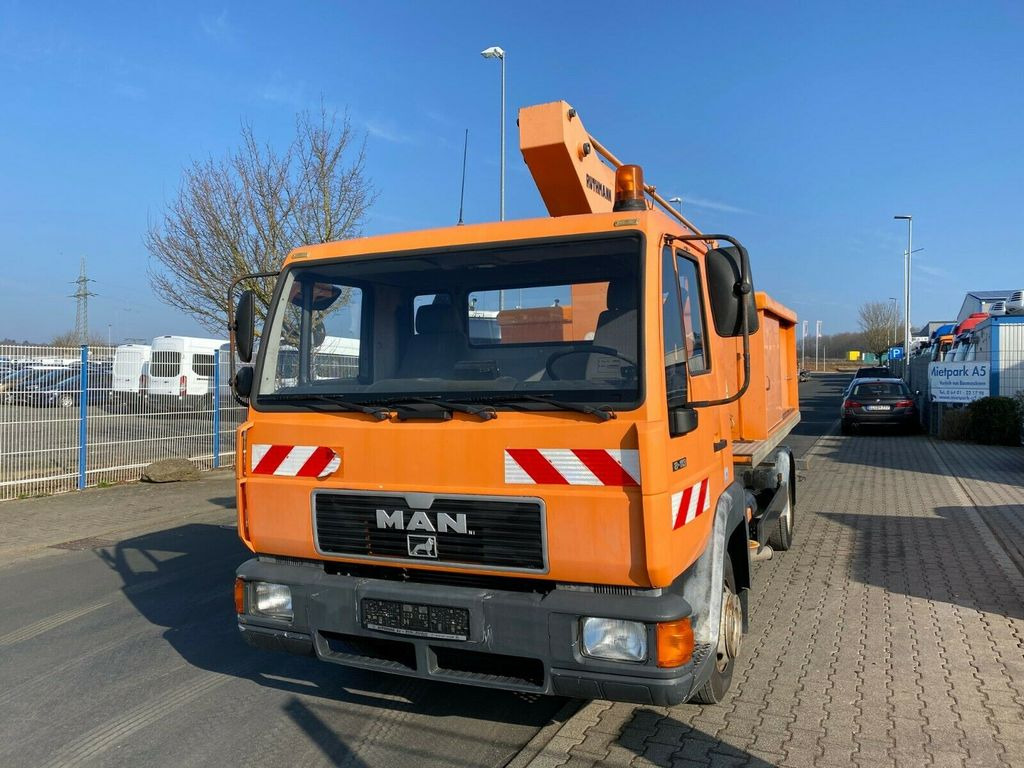 MAN 8.113 Steiger Hubarbeitsbühne Ruthmann - منصة تلسكوبية محمولة على شاحنة, شاحنة التوصيل: صورة 1 MAN 8.113 Steiger Hubarbeitsbühne Ruthmann - منصة تلسكوبية محمولة على شاحنة, شاحنة التوصيل: صورة 1