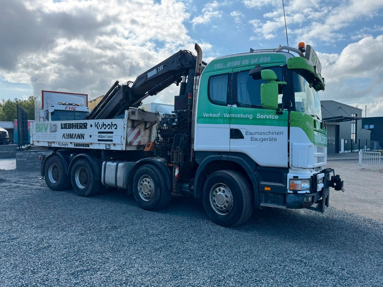Scania 164G 580 V8 Kran Hiab 280 Retarder Sattelplatte Scania 164G 580 V8 Kran Hiab 280 Retarder Sattelplatte - شاحنات مسطحة, شاحنة كرين: صورة 4 Scania 164G 580 V8 Kran Hiab 280 Retarder Sattelplatte Scania 164G 580 V8 Kran Hiab 280 Retarder Sattelplatte - شاحنات مسطحة, شاحنة كرين: صورة 4