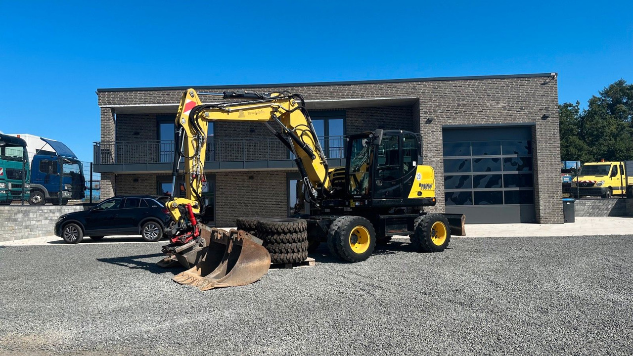Yanmar B110W Mobilbagger Rotortilt Klima 4x Löffel - حفارة دولاب: صورة 1 Yanmar B110W Mobilbagger Rotortilt Klima 4x Löffel - حفارة دولاب: صورة 1
