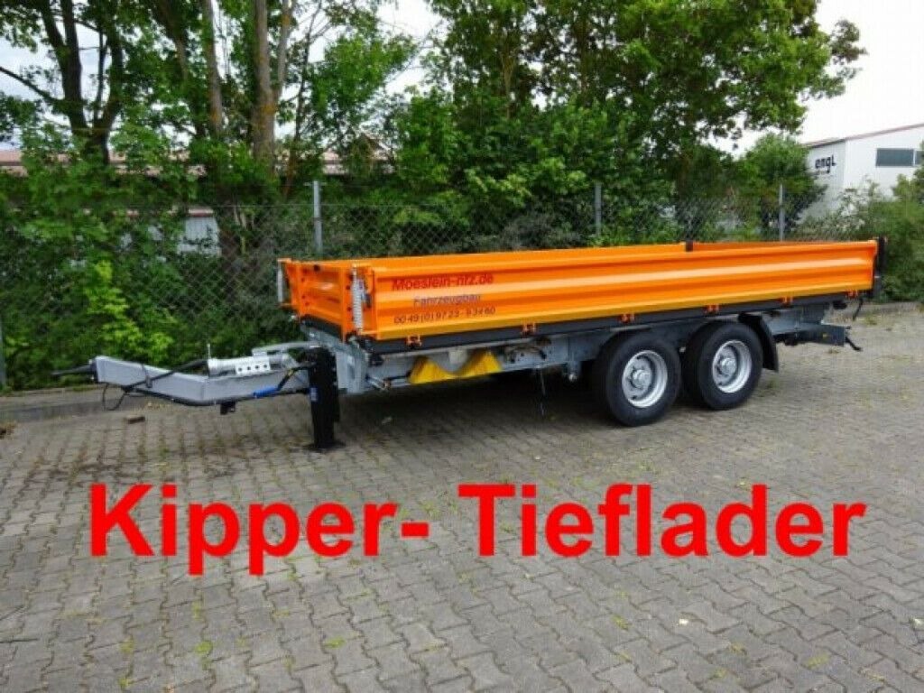 Möslein 13 t Tandem 3- Seitenkipper Tieflader-- Neufahr - مقطورة قلاب: صورة 2 Möslein 13 t Tandem 3- Seitenkipper Tieflader-- Neufahr - مقطورة قلاب: صورة 2