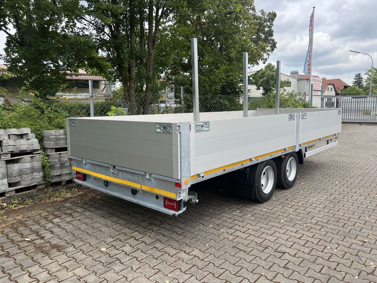 مقطورات مسطحة Möslein  14,4 t Tandem- Pritschenanhänger- Tieflader: صورة 6