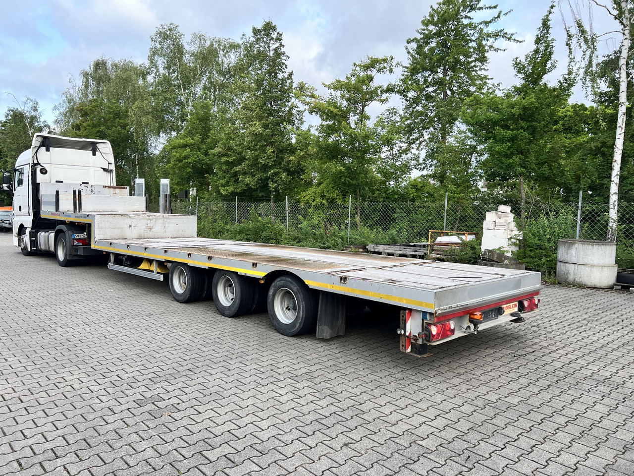 Möslein STO 3 Schwebheim 3 Achs Satteltieflader - عربة منخفضة مسطحة نصف مقطورة: صورة 5 Möslein STO 3 Schwebheim 3 Achs Satteltieflader - عربة منخفضة مسطحة نصف مقطورة: صورة 5
