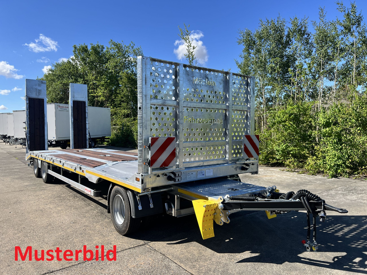 Möslein T 3-8,20 P VB H1 3 Achs Tieflader mit gerader Ladefläche 8,10 m, Neufahrzeug - مقطورة مسطحة منخفضة: صورة 5 Möslein T 3-8,20 P VB H1 3 Achs Tieflader mit gerader Ladefläche 8,10 m, Neufahrzeug - مقطورة مسطحة منخفضة: صورة 5