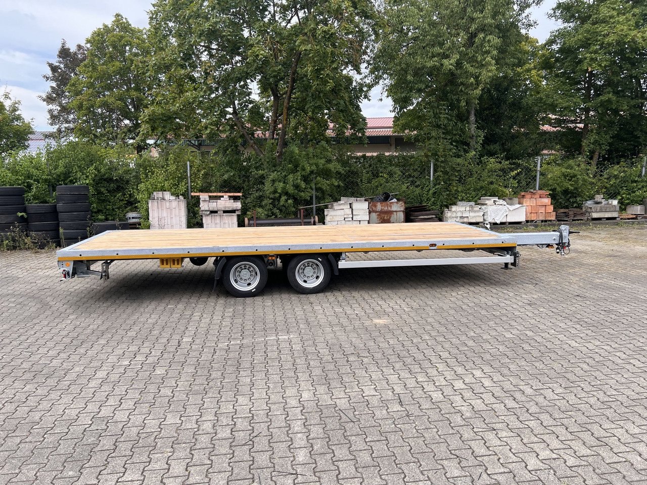 Möslein THT 14-G 7,20 L ausziehbar 13,9 t Tandemanhänger- Tieflader, ausziehbarLuftgefedert - مقطورات مسطحة: صورة 4 Möslein THT 14-G 7,20 L ausziehbar 13,9 t Tandemanhänger- Tieflader, ausziehbarLuftgefedert - مقطورات مسطحة: صورة 4