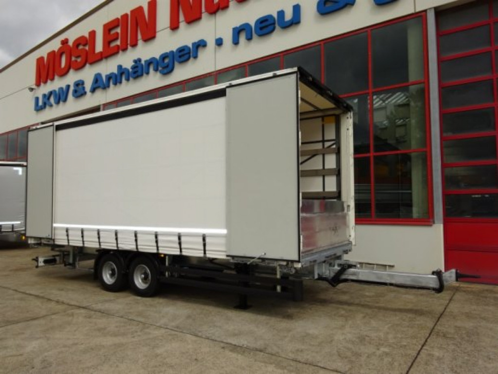 Möslein TPW 105 D Schwebheim Tandem- Planenanhänger Durchladen - مقطورة ستارة جانبية: صورة 5 Möslein TPW 105 D Schwebheim Tandem- Planenanhänger Durchladen - مقطورة ستارة جانبية: صورة 5
