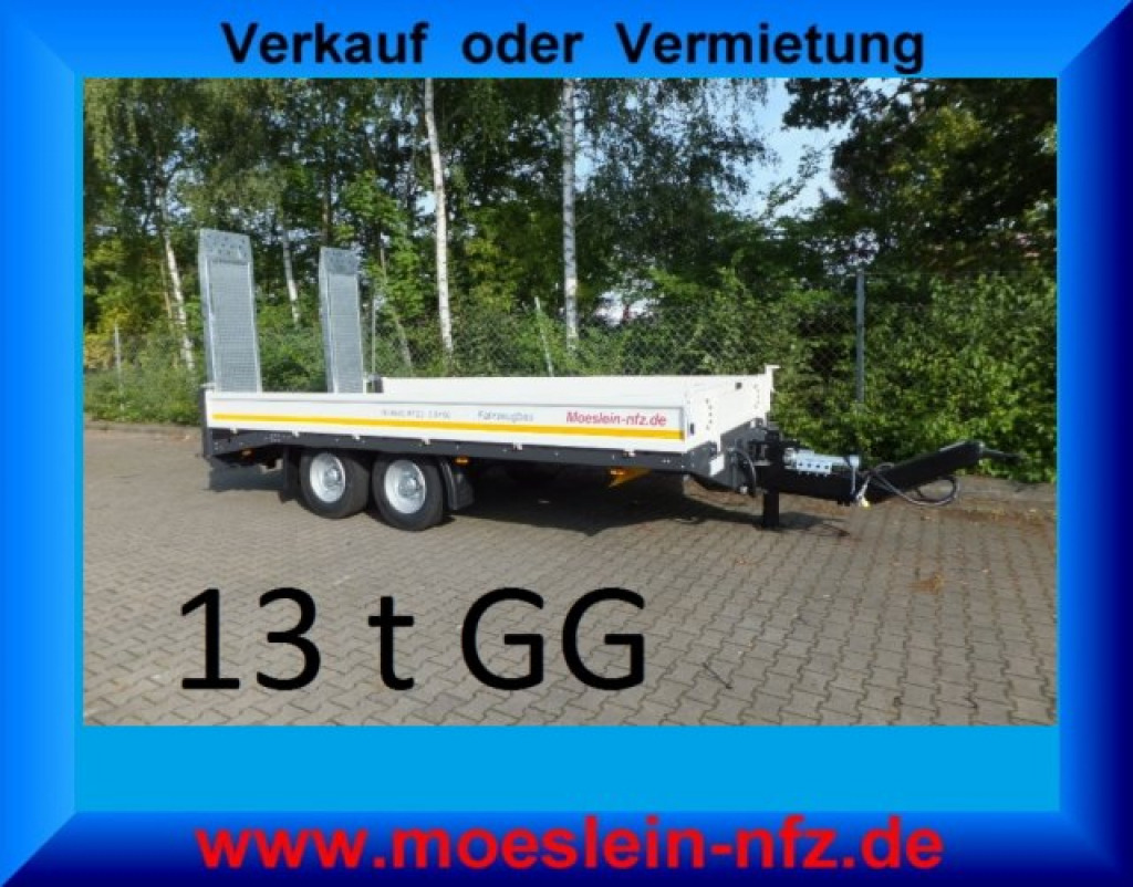 Möslein TTT 13- 6,28 Weiß Neuer Tandemtieflader 13 t GG - مقطورة مسطحة منخفضة: صورة 1 Möslein TTT 13- 6,28 Weiß Neuer Tandemtieflader 13 t GG - مقطورة مسطحة منخفضة: صورة 1