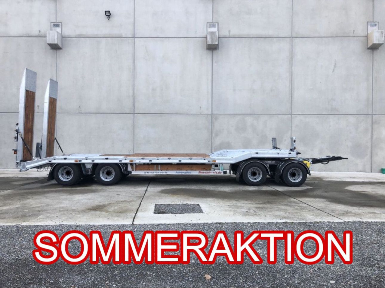 Möslein neuer 4 Achs Tieflader hydraulischen Rampen - مقطورة مسطحة منخفضة: صورة 1 Möslein neuer 4 Achs Tieflader hydraulischen Rampen - مقطورة مسطحة منخفضة: صورة 1