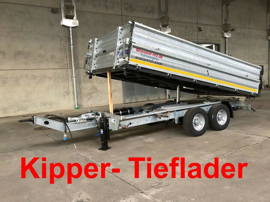 Möslein neuer Tandem 3- Seitenkipper Tiefladermit Bordw - مقطورة قلاب: صورة 1 Möslein neuer Tandem 3- Seitenkipper Tiefladermit Bordw - مقطورة قلاب: صورة 1