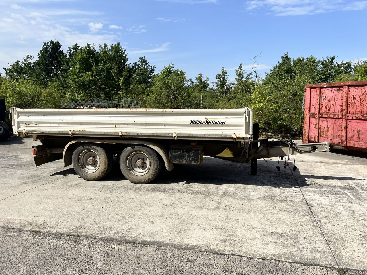 Müller-Mitteltal 13,5 t Tandemkipper- Tieflader - مقطورة قلاب: صورة 1 Müller-Mitteltal 13,5 t Tandemkipper- Tieflader - مقطورة قلاب: صورة 1