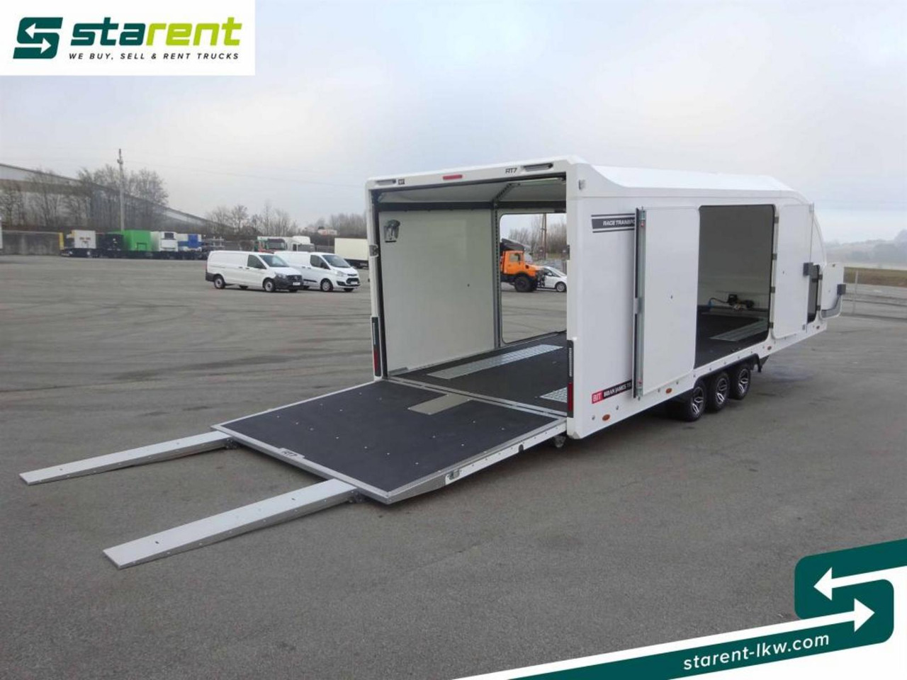 جديدة مقطورة شحن نقل السيارات Brian James Trailers Race Transporter 7 Seilwinde elektrische Klappe: صورة 9 جديدة مقطورة شحن نقل السيارات Brian James Trailers Race Transporter 7 Seilwinde elektrische Klappe: صورة 9