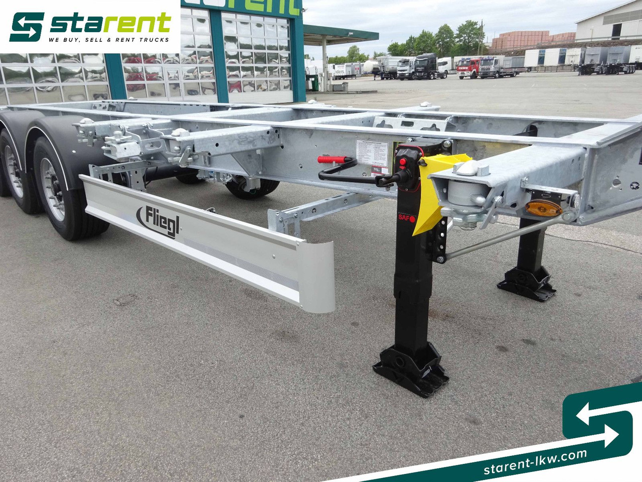 نصف مقطورة لنقل الحاويات Fliegl Containerchassis ADR, 1x20/2x20/1x30/1x40/1x45: صورة 9
