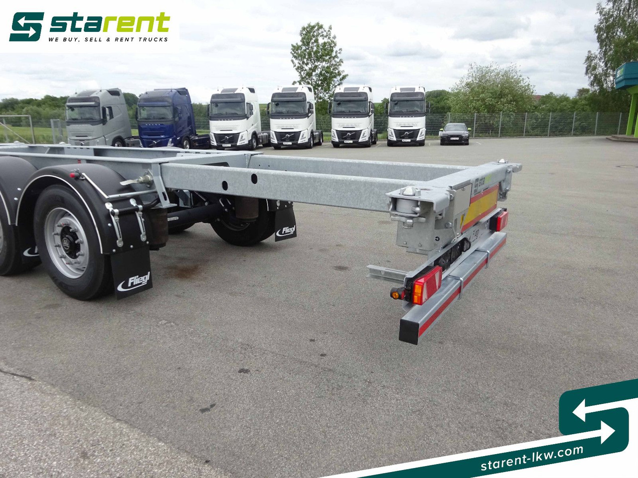 نصف مقطورة لنقل الحاويات Fliegl Containerchassis ADR, 1x20/2x20/1x30/1x40/1x45: صورة 13
