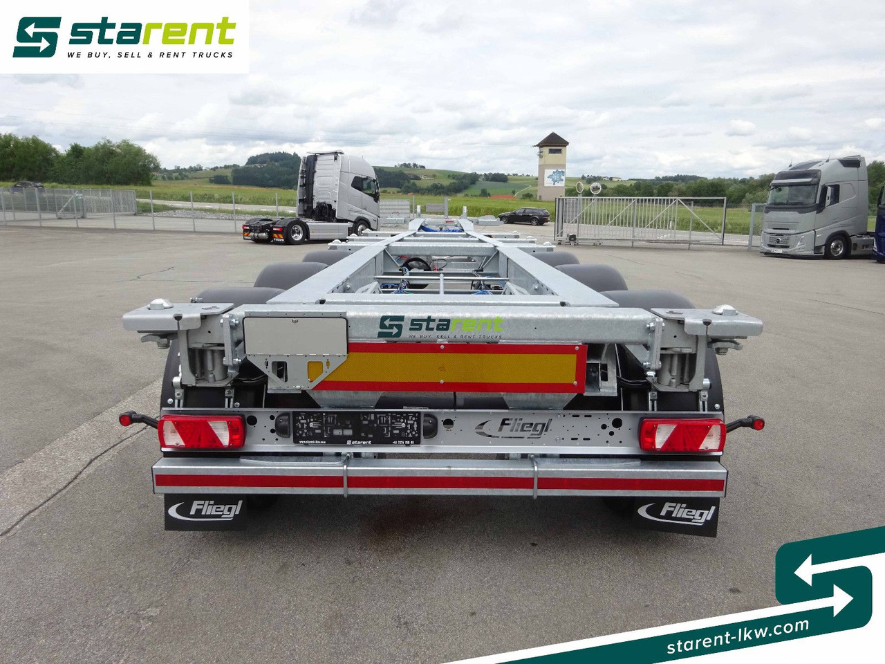 نصف مقطورة لنقل الحاويات Fliegl Containerchassis ADR, 1x20/2x20/1x30/1x40/1x45: صورة 6