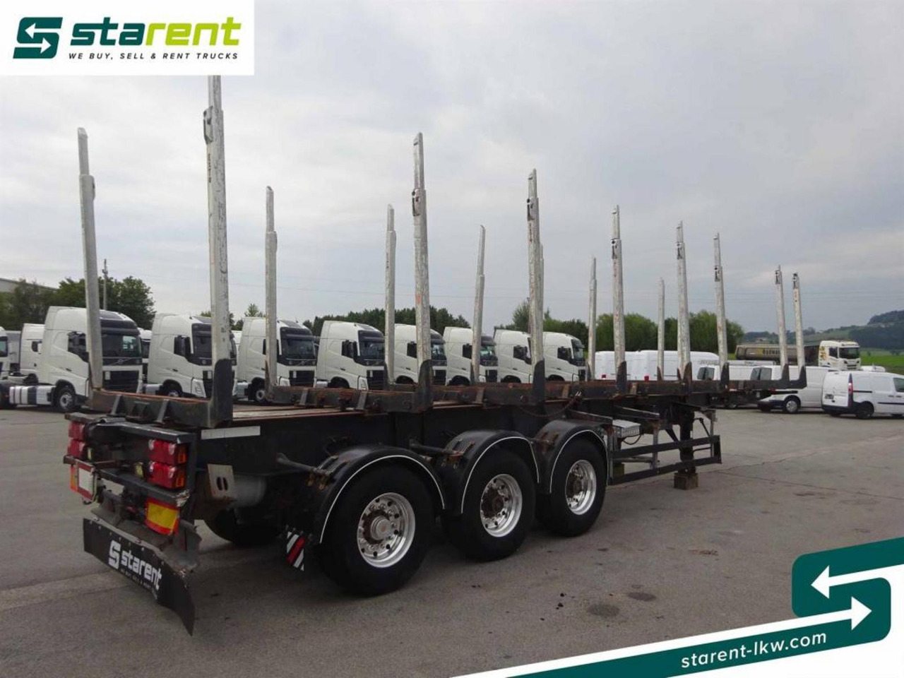 Hangler Holzrungen Auflieger Exte Rungen Lift-A Lenkachse - نصف مقطورة اخشاب: صورة 5 Hangler Holzrungen Auflieger Exte Rungen Lift-A Lenkachse - نصف مقطورة اخشاب: صورة 5